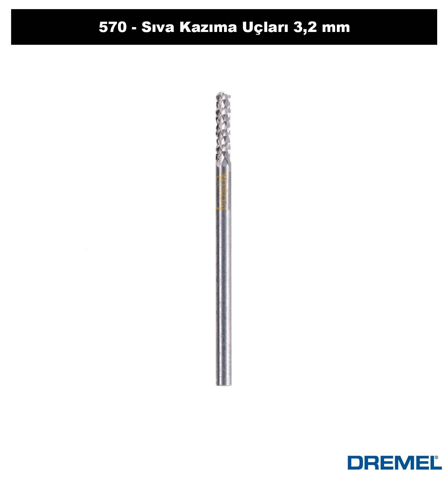 DREMEL 570 Sıva Kazıma Uçları 3,2 mm 2615057032