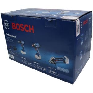 Bosch 3'lü Akülü Set GSR 185-LI+GDX 180-LI+GWS 180-LI 2x4 Ah. 0615990N3P