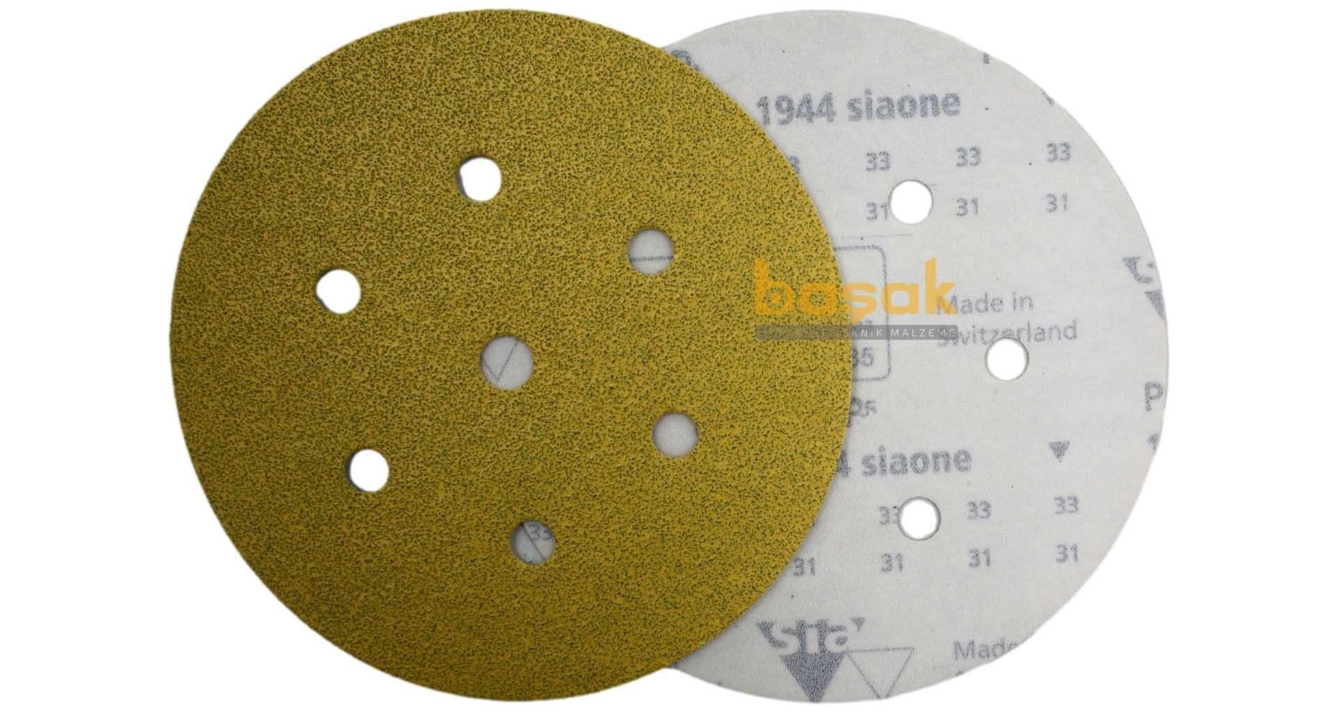 Sia 1944 Siaone 150 mm 100 kum 7 Delikli Zımpara Kağıdı 50'li