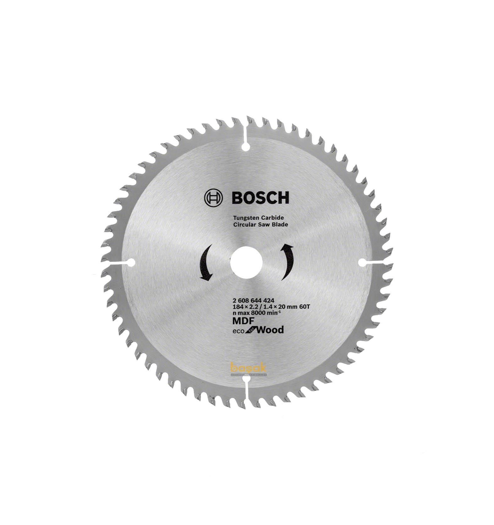 Bosch Ekonomik 184x20 mm 60 Diş Ahşap Daire Testere 2608644424