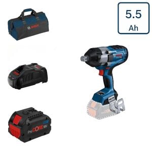 Bosch GDS 18V-1050 H 1x5,5 Ah ProCORE Akülü Darbeli Somun Sıkma Bez Çantalı