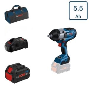 Bosch GDS 18V-1000 1x5,5 Ah ProCORE Akülü Darbeli Somun Sıkma Bez Çantalı