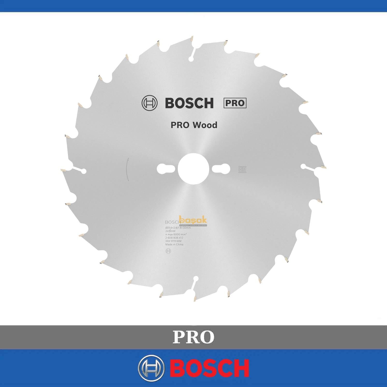 Bosch Pro 254x30 mm 24 Diş Ahşap Daire Testere 2608838412