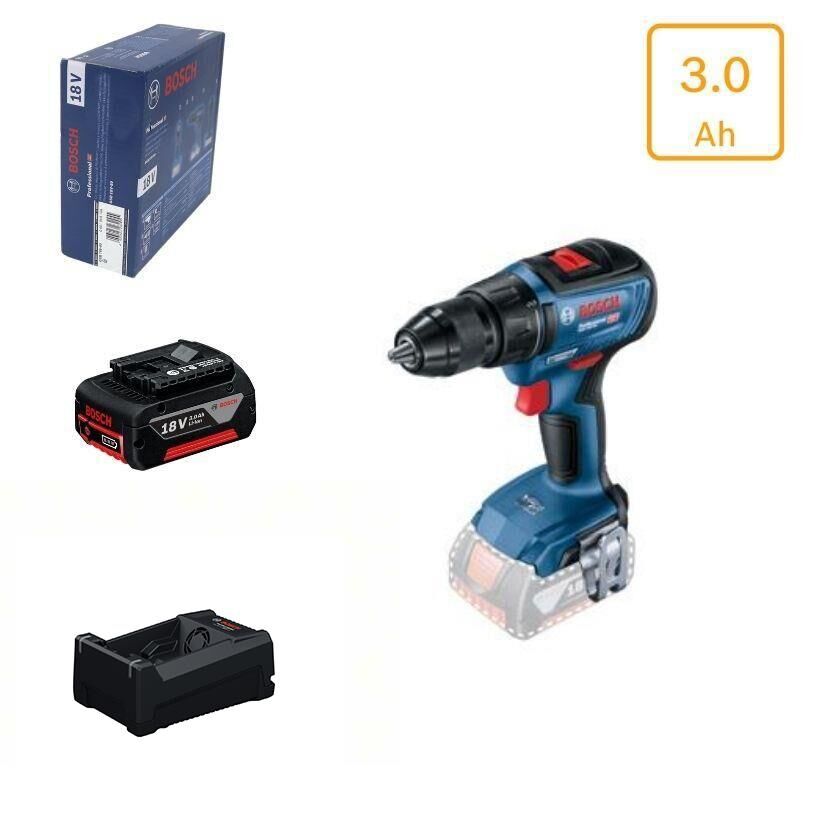 Bosch GSR 18V-90 C 3 Amper Tek Akülü Vidalama Makinesi