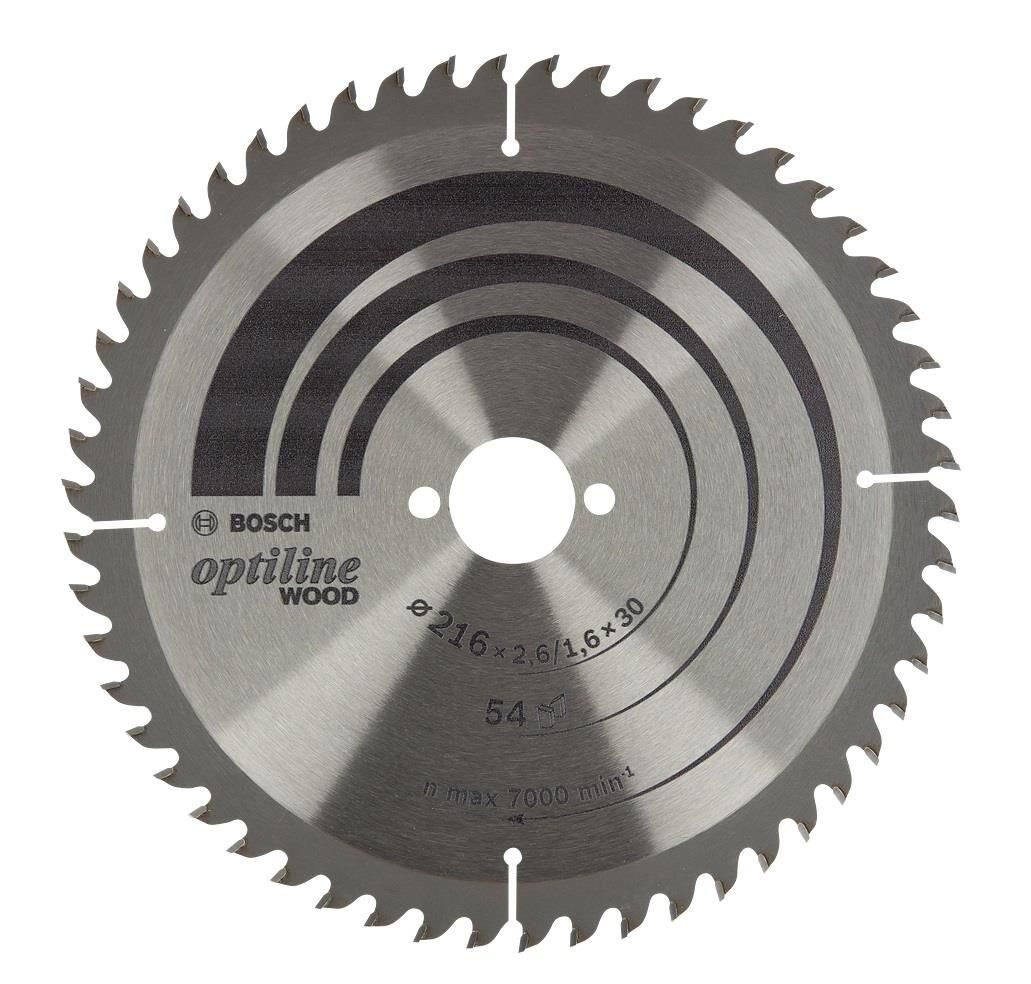 Bosch Optiline 216x30 mm 54 Diş Ahşap Daire Testere 2608838411