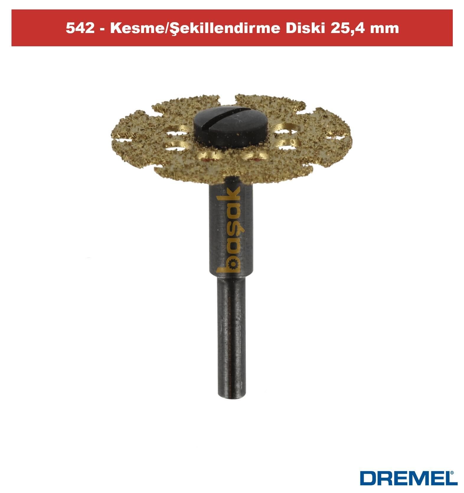 DREMEL 542 Kesme Şekillendirme Diski 25,4 mm 2615054265