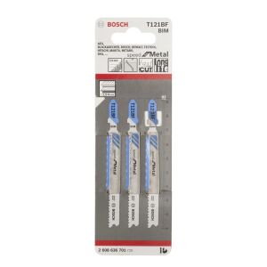 T 121 BF Hızlı Kesim Metal Dekupaj Ucu 3'lü 2608636701