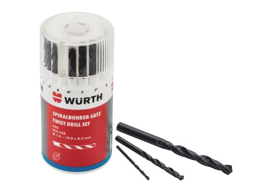 19 PARÇA HSS MATKAP UCU SETİ 1-10mm WÜRTH