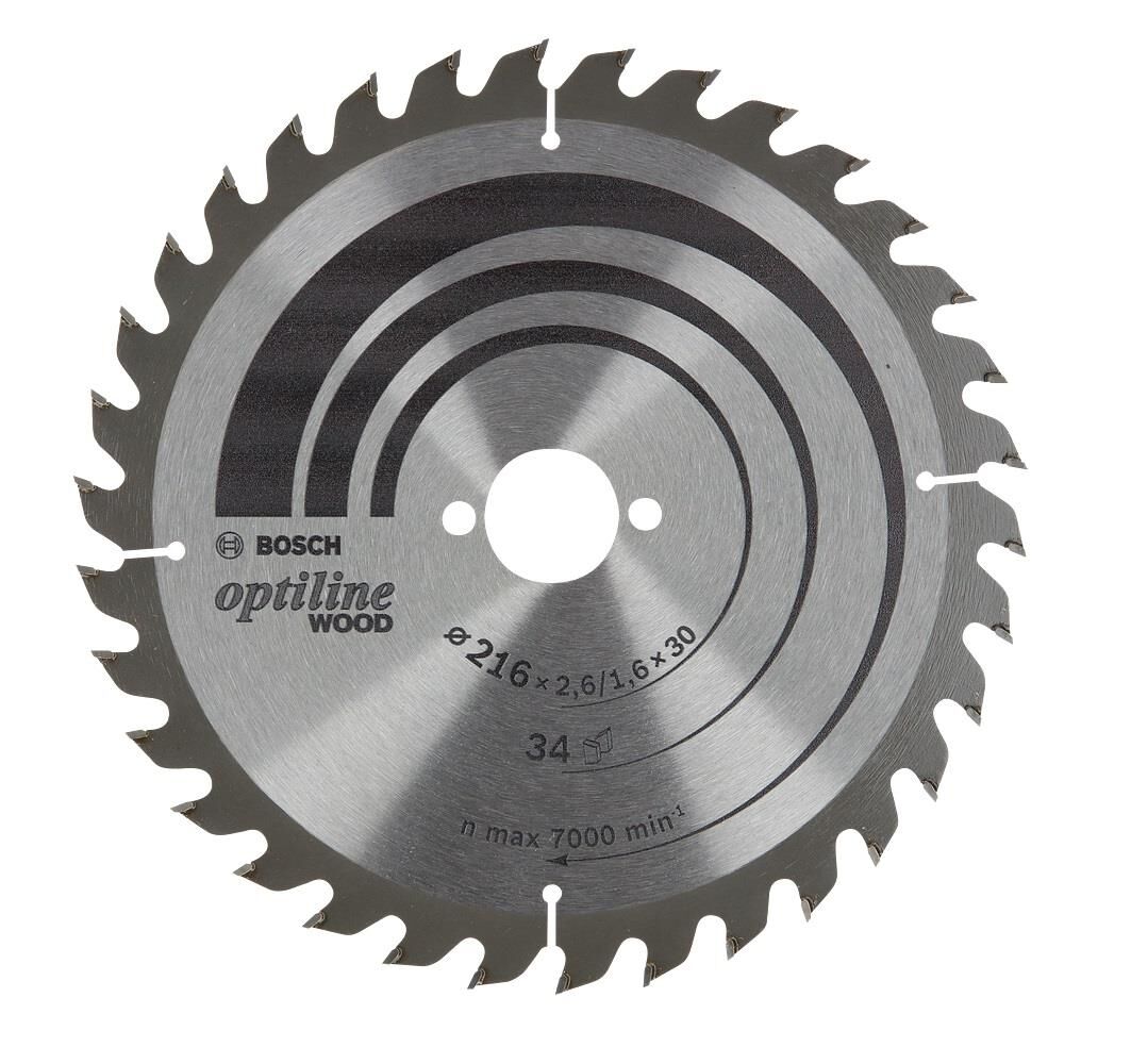 Bosch Optiline 216x30 mm 34 Diş Ahşap Daire Testere 2608838409