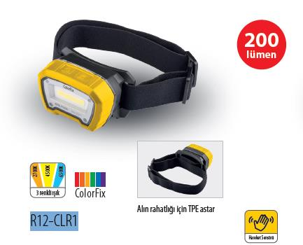 Ceta Form Boya Kontrol Led Kafa Lambası 200 Lümen R12-CLR1