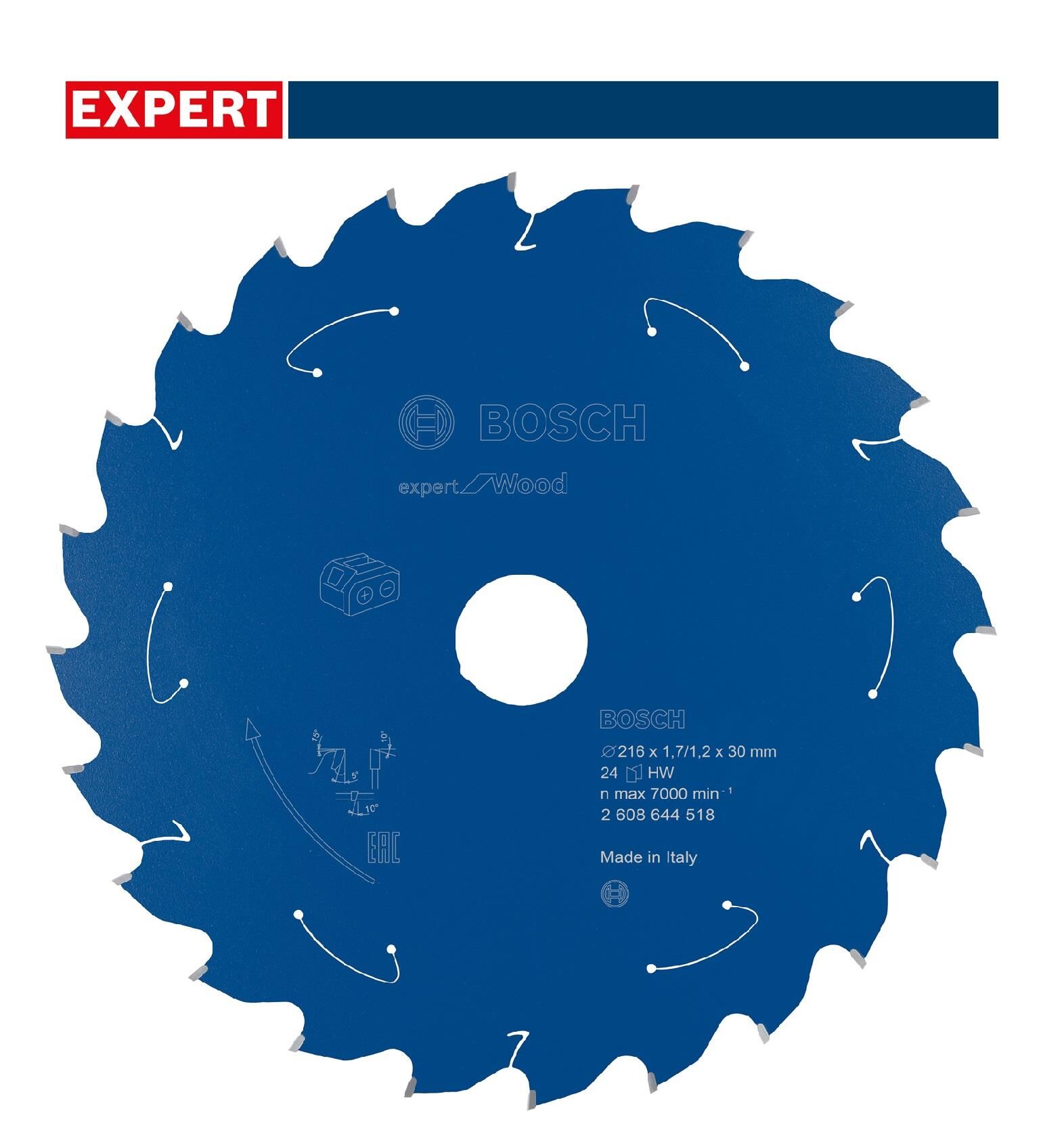 Bosch Expert 216x30 mm 24 Diş Ahşap Daire Testere 2608644518