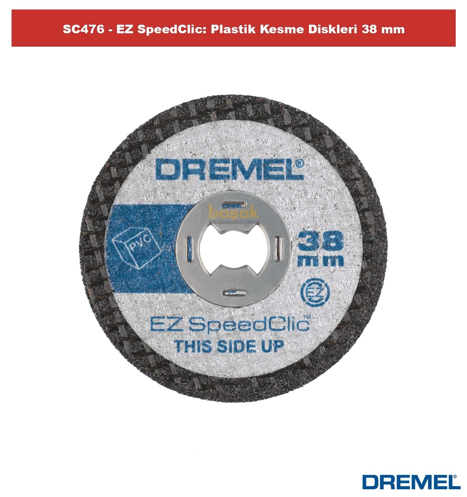 DREMEL SC476 EZ SpeedClic Plastik Kesme Diskleri (5adet) 2615S476JB