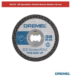 DREMEL SC476 EZ SpeedClic Plastik Kesme Diskleri (5adet) 2615S476JB