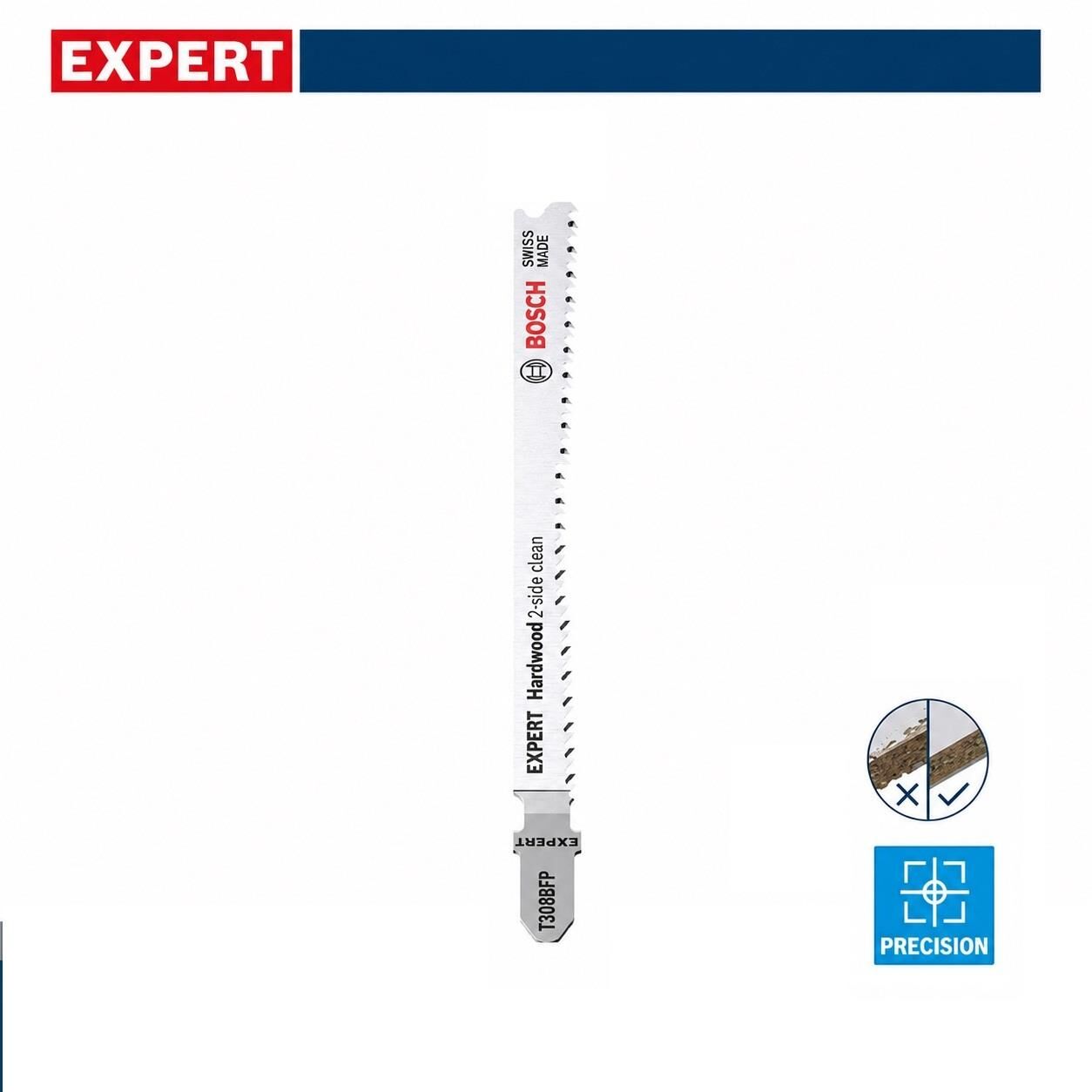 Bosch Expert T 308 BFP 3'lü Sert Ahşap Dekupaj Bıçağı 2608900547