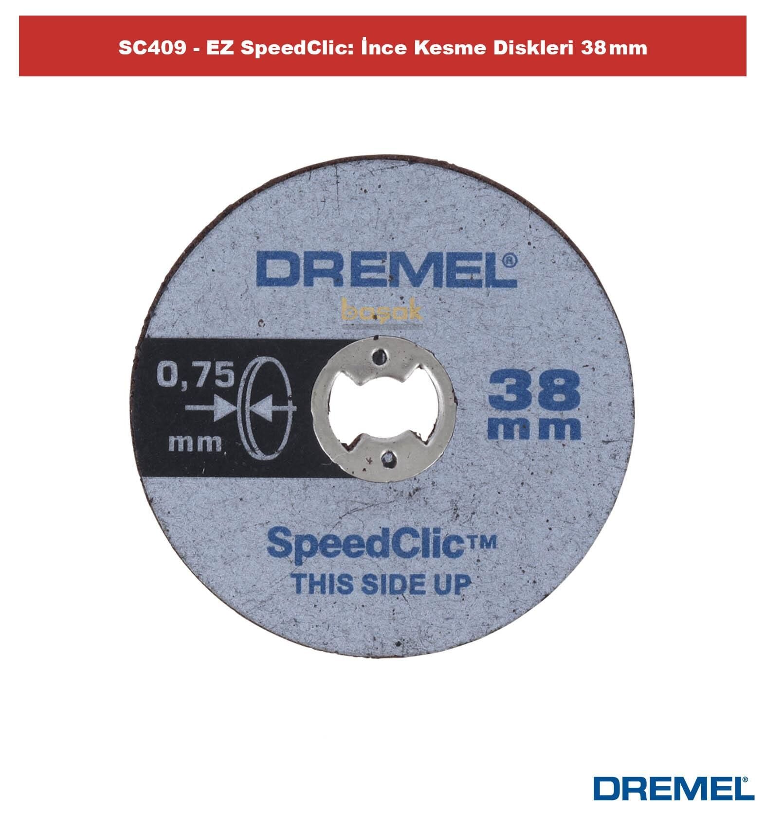 DREMEL SC409 EZ SpeedClic İnce Kesme Diskleri (5 adet) 2615S409JB