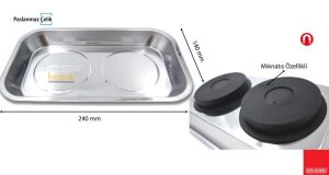 Ceta Form Dikdörtgen Mıknatıslı Parça Kabı R18S