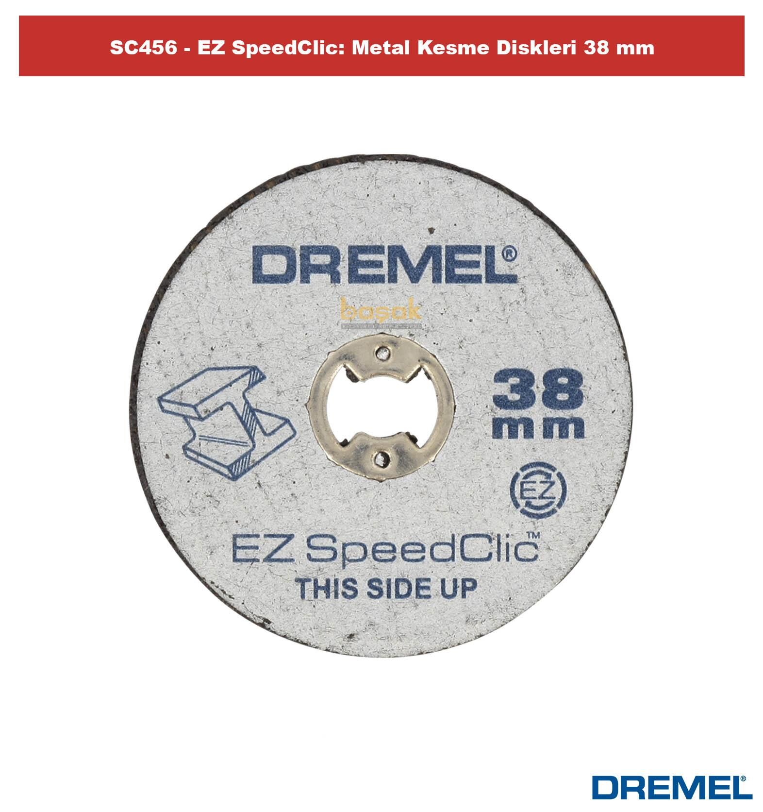 DREMEL SC456 EZ SpeedClic Metal Kesme Diskleri 5'li Paket 2615S456JC