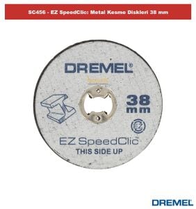 DREMEL SC456 EZ SpeedClic Metal Kesme Diskleri 5'li Paket 2615S456JC