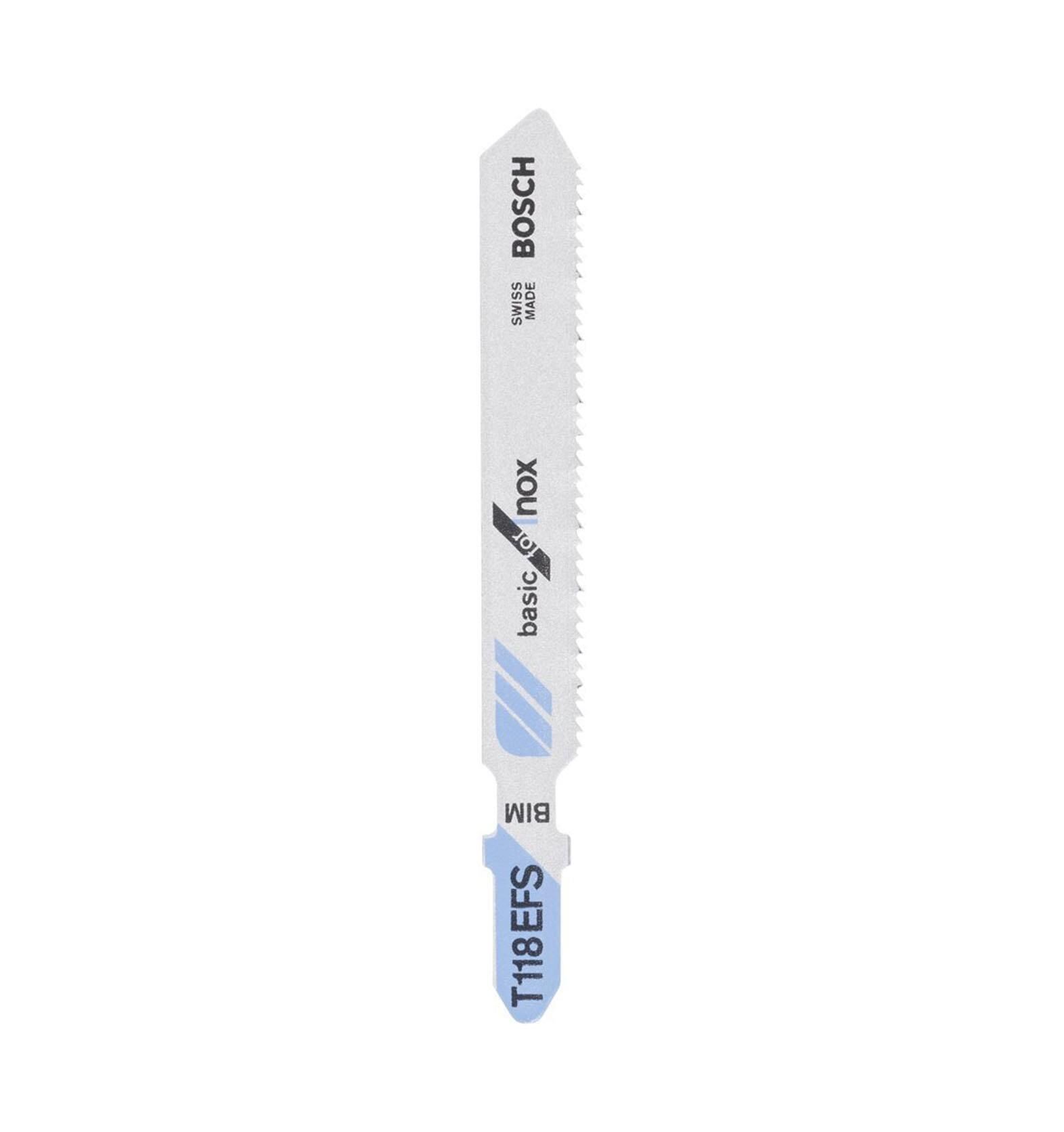 T 118 EFS Eko. Inox | Paslanmaz Çelik Dekupaj Ucu 5'li 2608636497