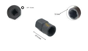 Ceta Form 12 mm 3/8'' Aşınmış Civata için Lokma Spiral Tip R32-12