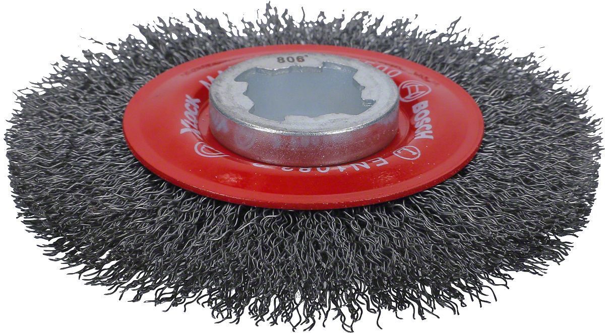 Bosch X-LOCK Clean Metal İçin Saçaklı Yuvarlak Fırça 115*0,3 mm 2608620732