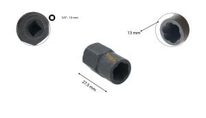 Ceta Form 13 mm 3/8'' Aşınmış Civata için Lokma Spiral Tip R32-13