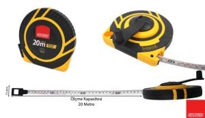 Ceta Form Fiberglas Şerit 20 mt x 15 mm Arazi Metresi P10-20