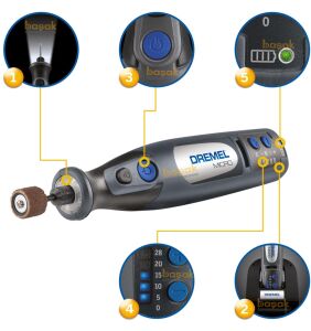 DREMEL Micro 8050 35 Aksesuarlı Akülü El Motoru