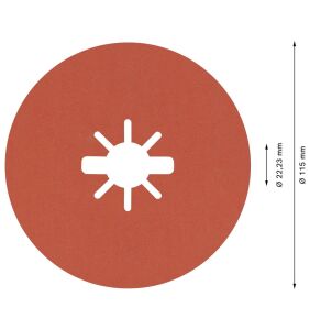 Bosch R782 Expert 115 mm120 kum Inox Disk Zımpara 5'li 2608621807