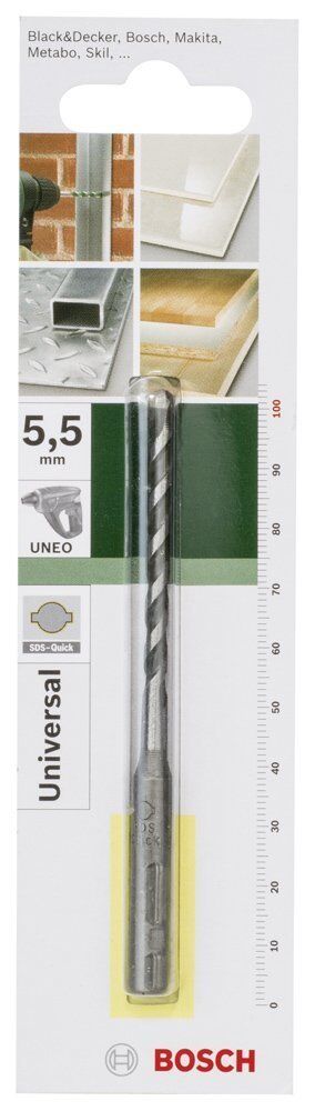 Bosch SDS-Quick 5,5x100 mm Uneo Matkap Ucu Çok Amaçlı 2609256912
