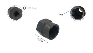 Ceta Form 17 mm 3/8'' Aşınmış Civata için Lokma Spiral Tip R32-17