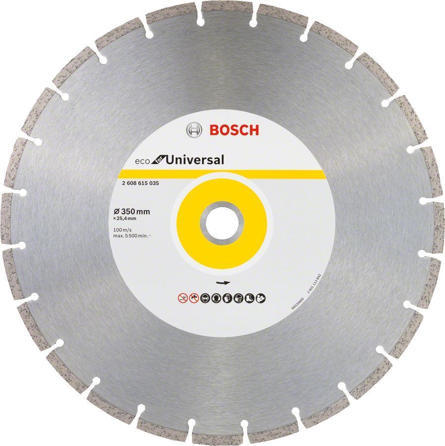 Bosch Eco 350mm Elmas Yapı Malzemeleri Kesme Testeresi 2608615035