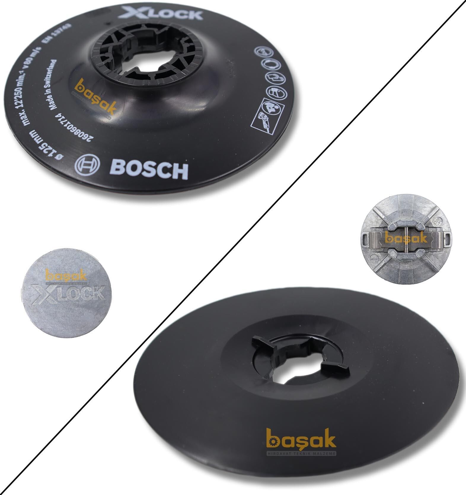 Bosch X-LOCK 125 mm Fiber Disk Yumuşak Zımpara Tabanı 2608601714