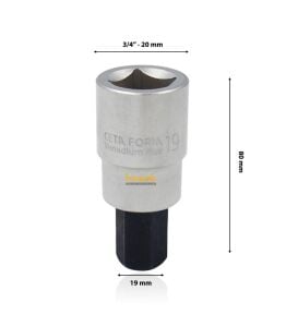 Ceta Form 19 mm 3/4”  Allen Uçlu Lokma C38S-H19