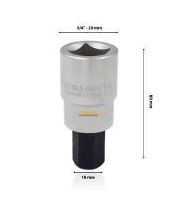 Ceta Form 19 mm 3/4”  Allen Uçlu Lokma C38S-H19
