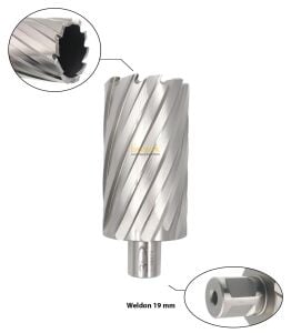 3Keego 47 x 75 mm HSS Uzun Manyetik Matkap Ucu SHC75