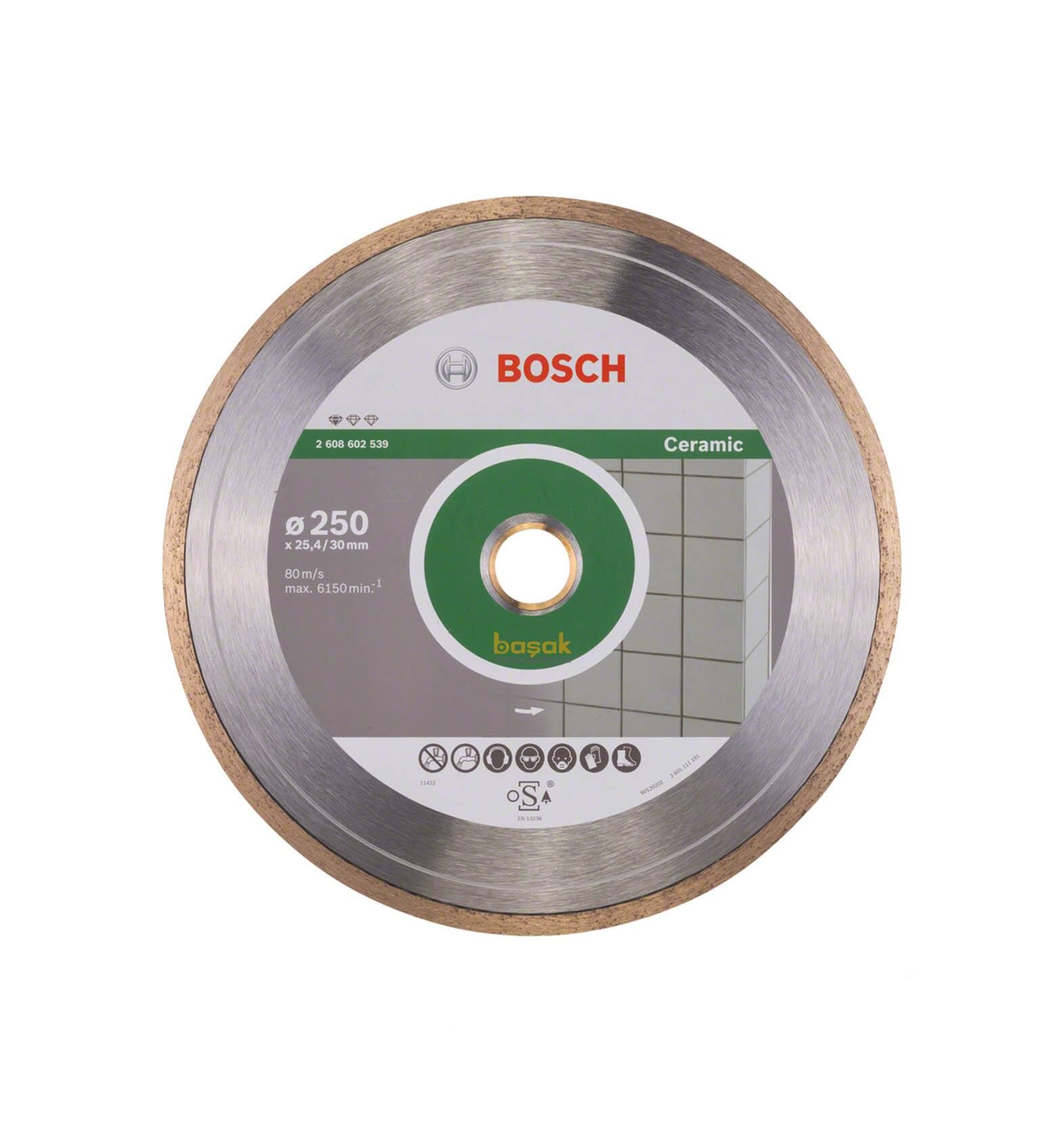 Bosch Seramik Kesme Elmas Kesici Disk 250 mm Standart 2608602539
