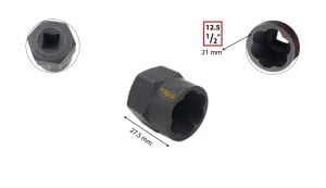 Ceta Form 21 mm 1/2'' Aşınmış Civata için Lokma Spiral Tip R32-21