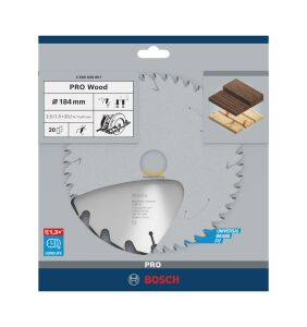 Bosch Pro 184x20 mm 20 Diş Ahşap Daire Testere 2608640851