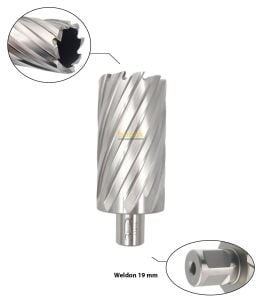 3Keego 44 x 75 mm HSS Uzun Manyetik Matkap Ucu SHC75