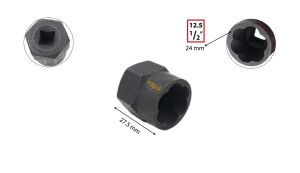 Ceta Form 24 mm 1/2'' Aşınmış Civata için Lokma Spiral Tip R32-24