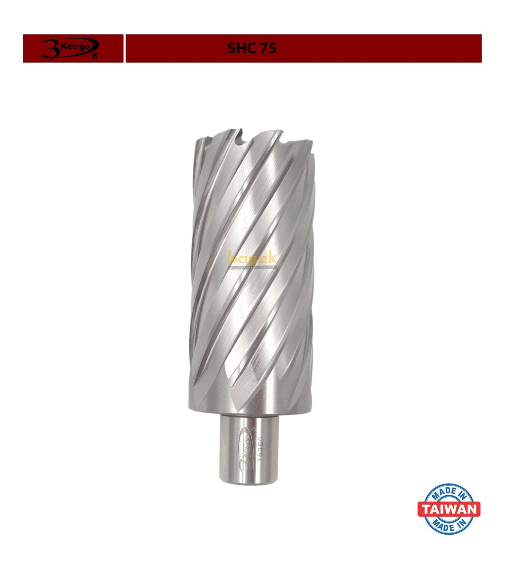 3Keego 43 x 75 mm HSS Uzun Manyetik Matkap Ucu SHC75