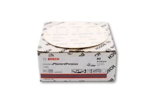 Bosch C450 125 mm Deliksiz 80 Kum Zımpara Kağıdı 50'li 2608621750