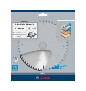 Bosch Pro 184x20 mm 60 Diş Farklı Malzemeler İçin Daire Testere 2608642193